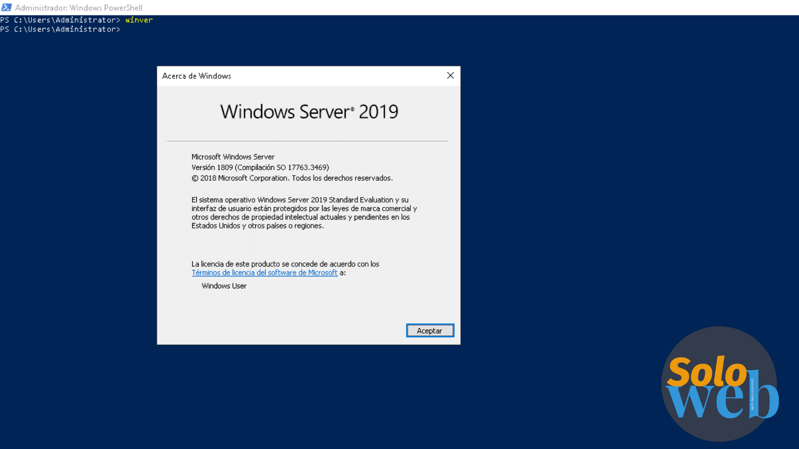 windows server cambiar version evaluacion-standard 03