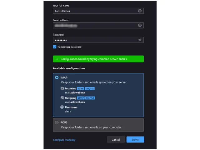 Acceder a Correo Solo Web