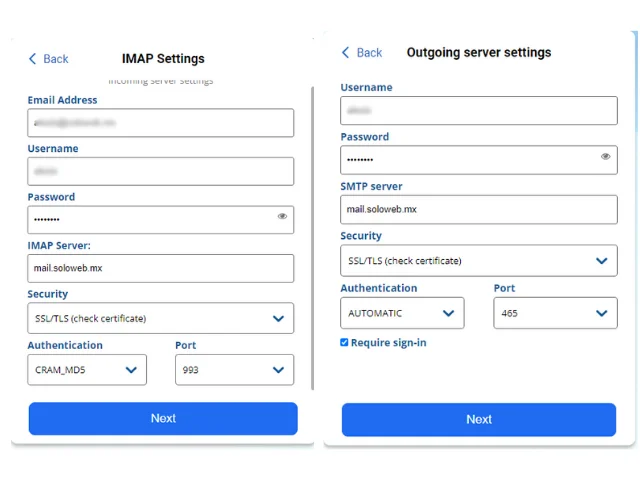 Acceder a Correo Solo Web