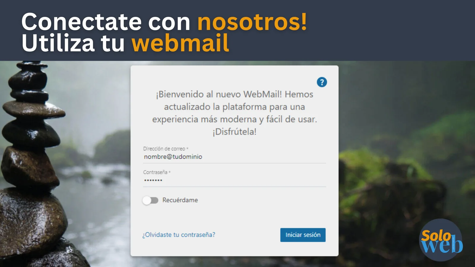 Cómo acceder y utilizar el correo de Solo Web
