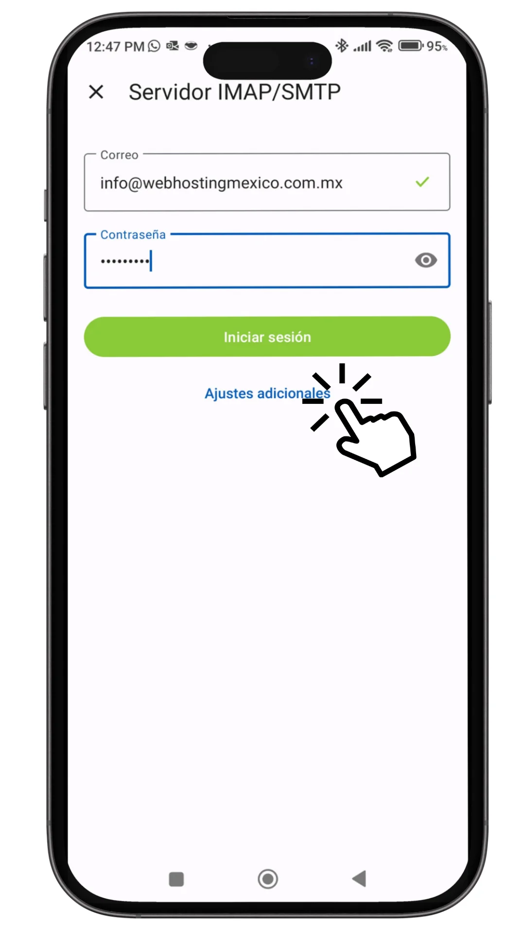 Configuración Spark Mail Android